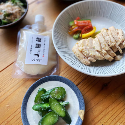 お米から育てた手仕込み　塩麹　180g