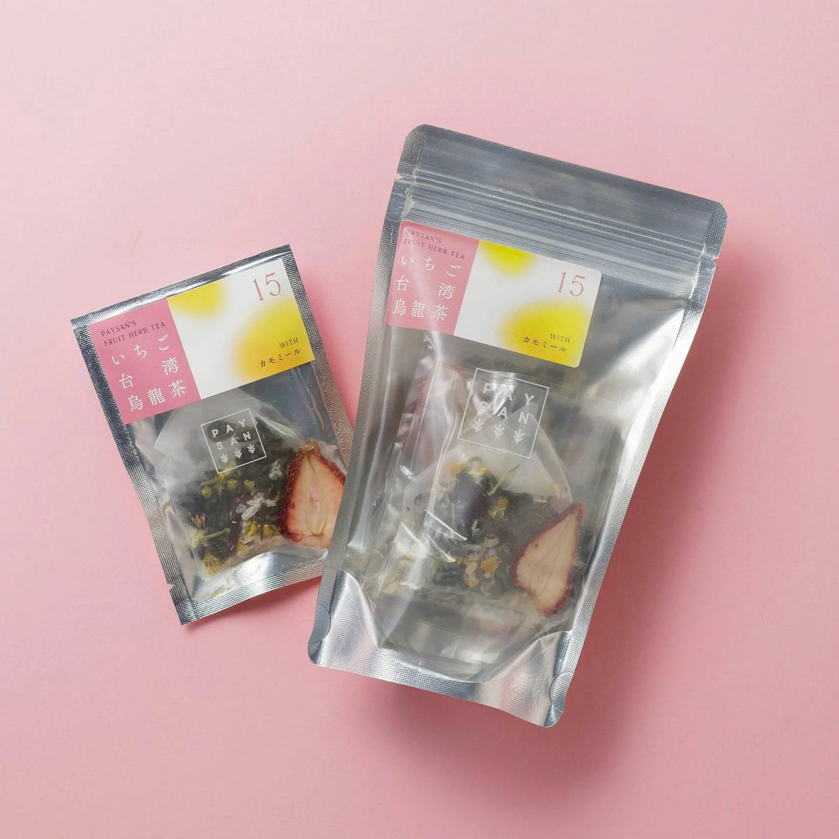 no.15｜いちご台湾烏龍茶 (大)ティーバッグ6包入り